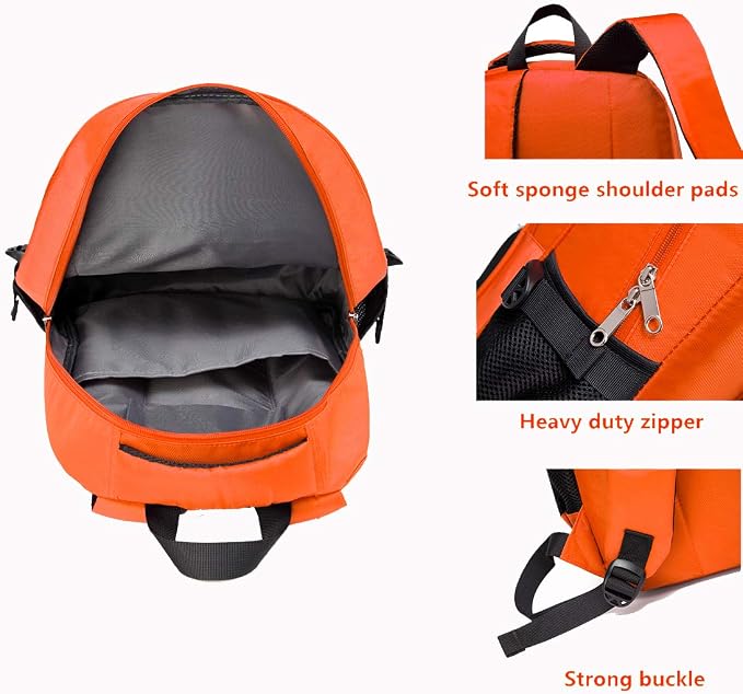 First Aid Bag Empty Red Emergency First Responder Trauma Multi-Pocket Traveling Field Trips Camping Essentials (Orange, 1 Piece)