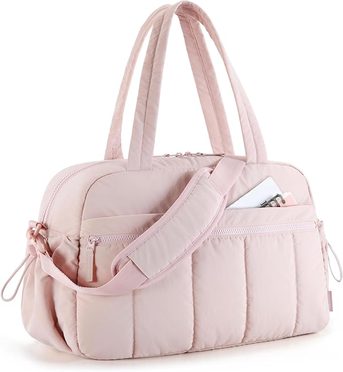 BAGSMART Gym Bag for Women, Duffle Bag for Travel with Wet Pocket, Lightweight Carry on Weekender Duffel, Water Resistant