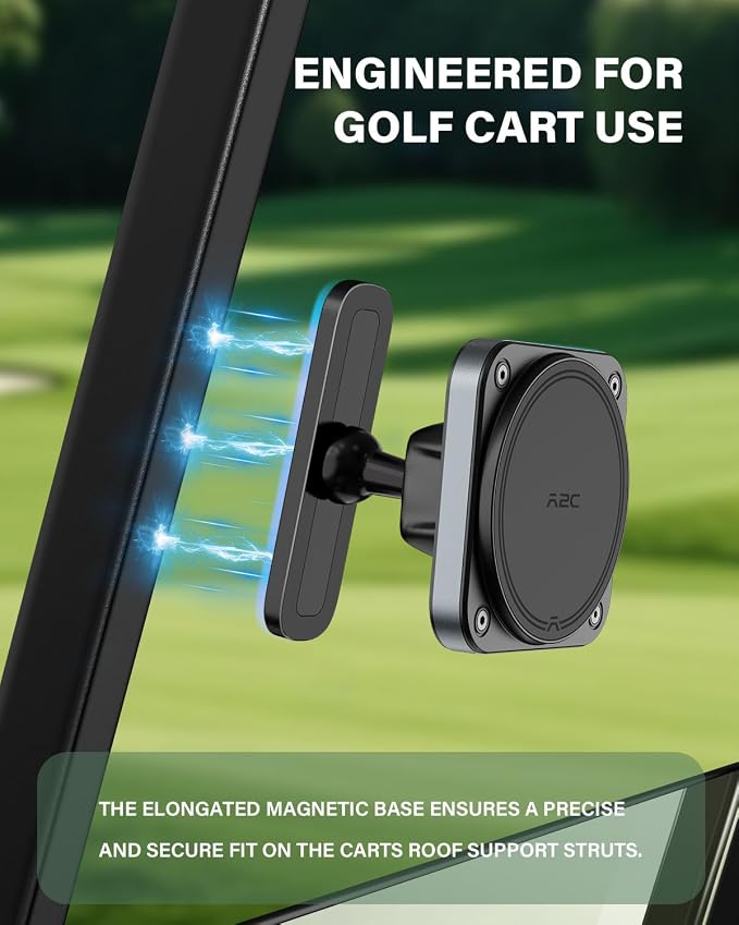 A2C Upgraded Magnetic Golf Cart Phone Holder, Golf Accessories for Men