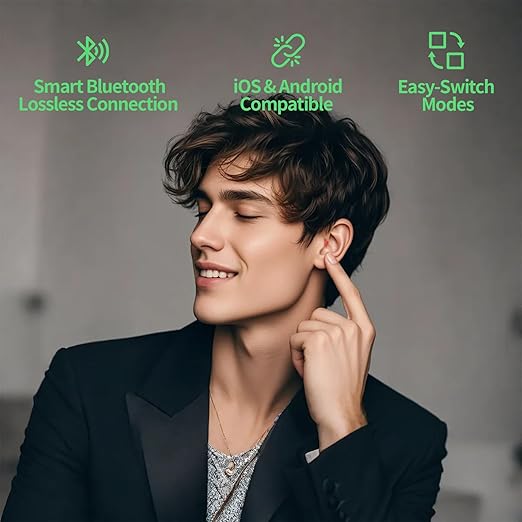 RIC PRO Rechargeable Hearing Aids for Seniors, Clear Sound with AI Noise Reduction, Bluetooth Connectivity, Comfortable RIC Design, All‑Day Battery