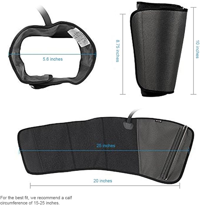 CINCOM Leg Massager for Circulation and Pain Relief, Air Compression Calf Massager with 2 Modes 3 Intensities Helpful for RLS Edema and Muscles Relaxation Gifts
