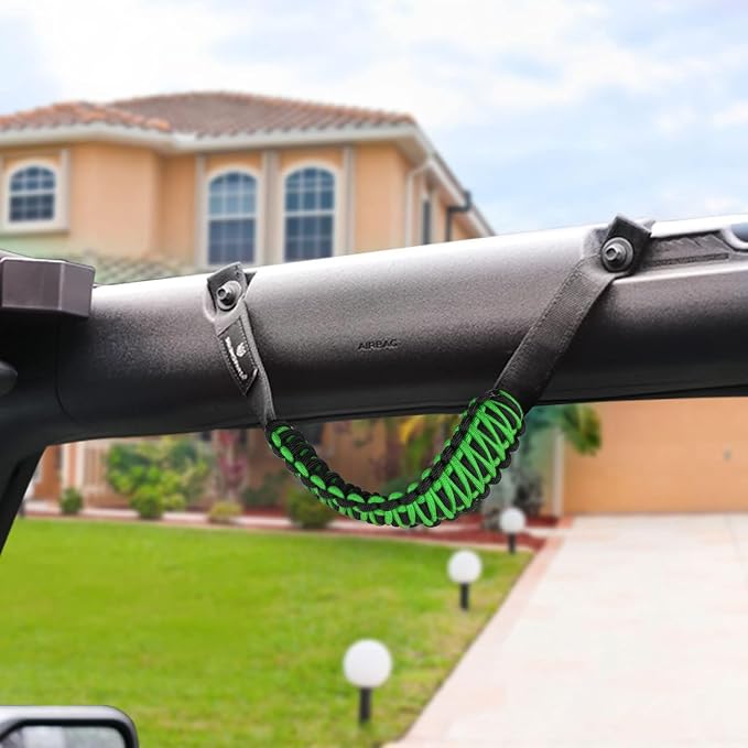 SEVEN SPARTA 4pack Roll Bar Grab Handles for Ford Bronco 2021-2026 2/4 Door | No Drill Install, Color-Matched Paracord Handles, Uses Factory Bolts, Sturdy & Comfortable Grip for 2021-2026 Bronco 2/4 Door