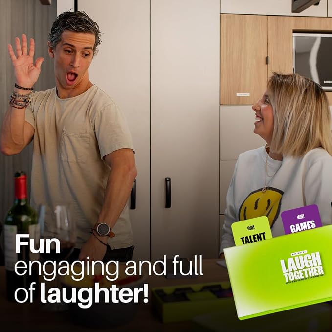 Why Don’t We Laugh Together? - Card Games for Couples with 200 Cards: Talents, Games, Trivia | Fun Date Night Game for 2 Players | Couples Board Games