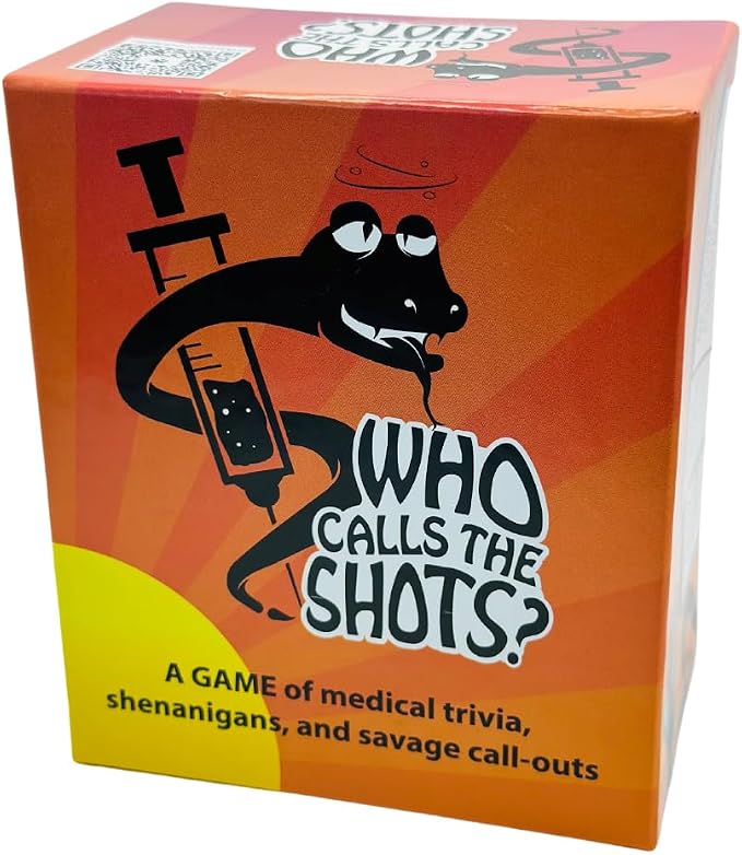 Who Calls The Shots? Fun Card Game for Nurses, Medical Professionals, and Adults - Nurse Gifts, Graduation Party Games 2024, Adult Game Night, Medical Student Gifts