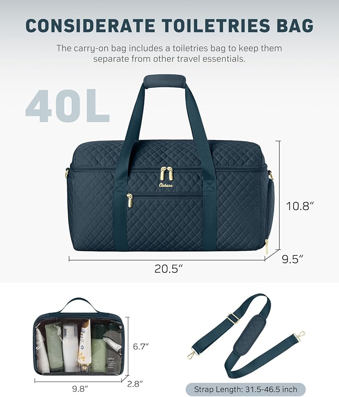 Travel Bags for Women Wide Open Large weekender Duffle Bag with Shoe Compartment Overnight Hospital Bag For Women Labor Delivery Carry on Bag Personal Item Travel Bag with Wet Pocket Peacock Blue