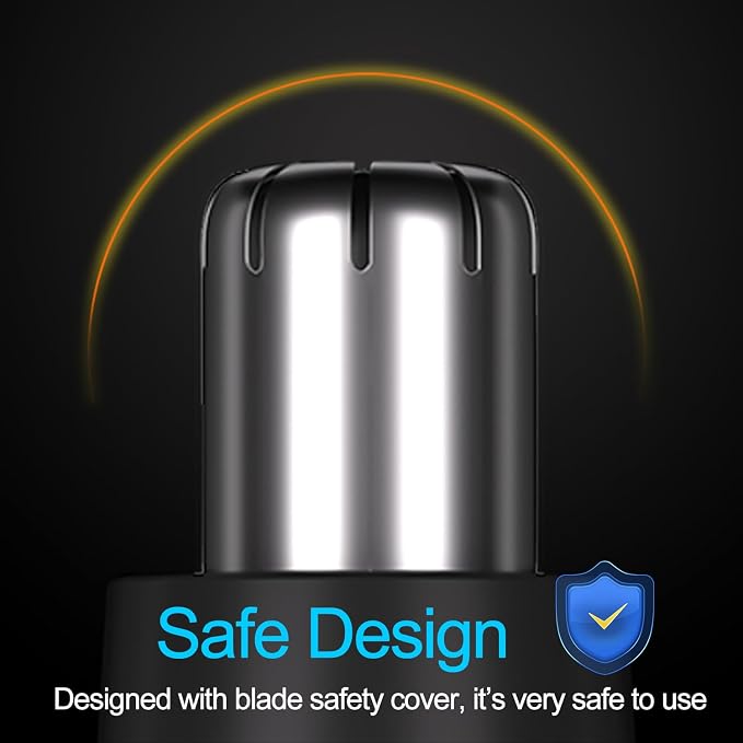 Nose Hair Trimmer for Men Women Professional, Durable Metal Body, Safe Painless Ear Nose Trimmer Shaver Clipper, Compact Portable Rechargeable USB C