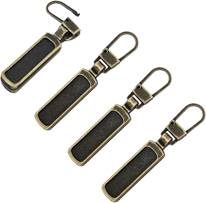 Mizeer Zipper Pull Replacement for Small Holes Zipper, Detachable Zipper Tab Repair for Clothing Jackets Boots