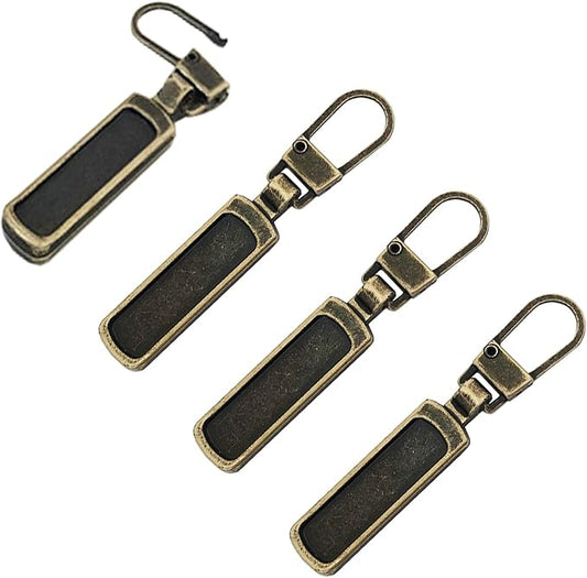 Mizeer Zipper Pull Replacement for Small Holes Zipper, Detachable Zipper Tab Repair for Clothing Jackets Boots
