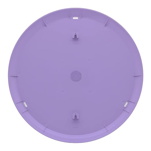 Taylor Big and Bold Wall Dial Thermometer, Indoor Outdoor Thermometer, Wireless Thermometer with Easy to Read Numbers for Patio, Pool, Garage and Indoor Areas, 13.25-inch, Lilac