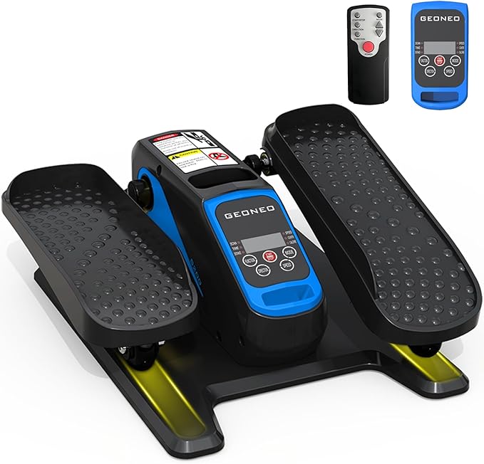 Under Desk Elliptical Machine, Electric Elliptical Exerciser for Senior, Quiet & Small Electric Seated Pedal Exerciser for Home with Monitor, Remote Control & 12 Adjustable Speeds