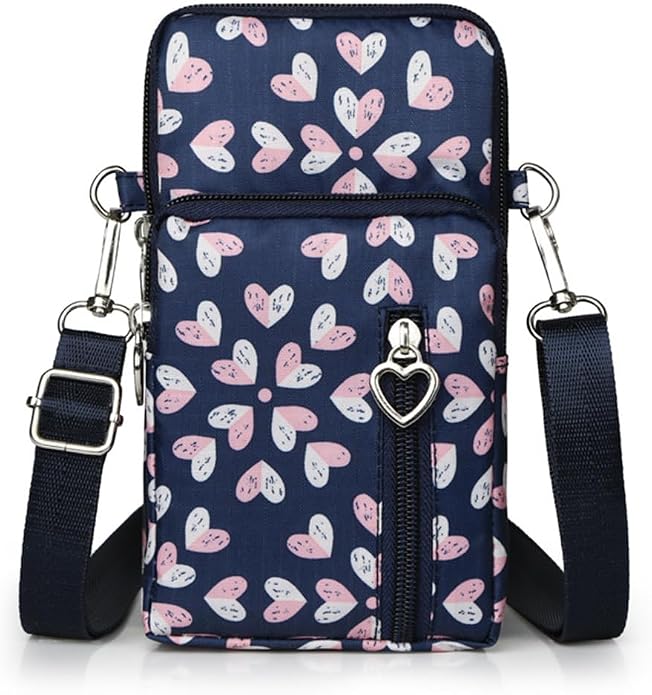 Small Crossbody Bag for Women - Mini Phone Purses with Crossbody Strap and Wallet - Nylon Arm Bag