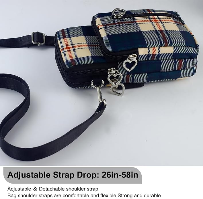 Small Crossbody Bag for Women - Mini Phone Purses with Crossbody Strap and Wallet - Nylon Arm Bag