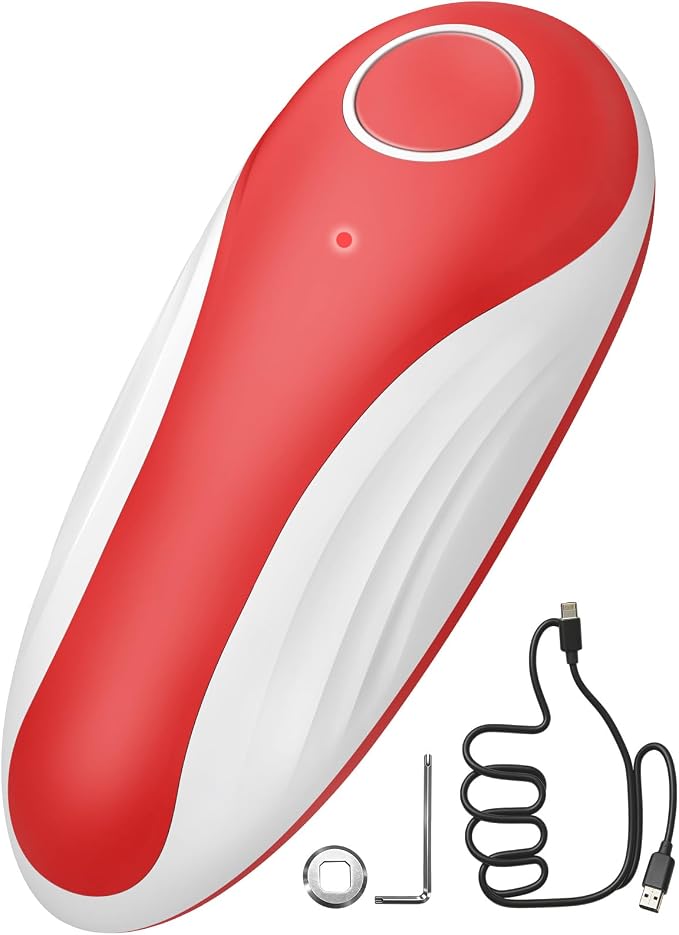 Rechargeable Electric Can Opener with Replaceable Blade & Smooth Edge | One Touch Automatic Can Opener with Magnetic Lid Pickup, Cordless Kitchen Gadget for Seniors, Arthritis, Weak Hands