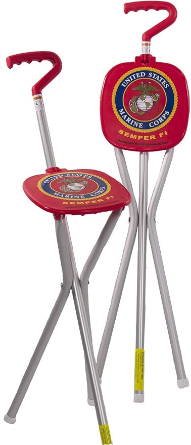 Sport Seat from Alex Orthopedic Walking Cane with Portable Seat for Sitting Anywhere - Ultra Light Support, Sitting and Travel for Seniors and Adults - Made in USA