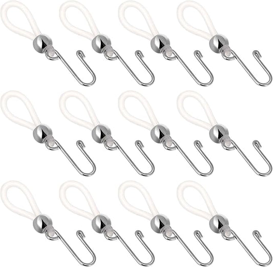 12 Pcs Pants Zipper Holder Upper for Jeans, Zipper Slipping Stopper Keep Zippers up on Pants, Hooks for Jeans Zippers Jean Buttons, Clasps to Keep Pant Up Stop Slipping