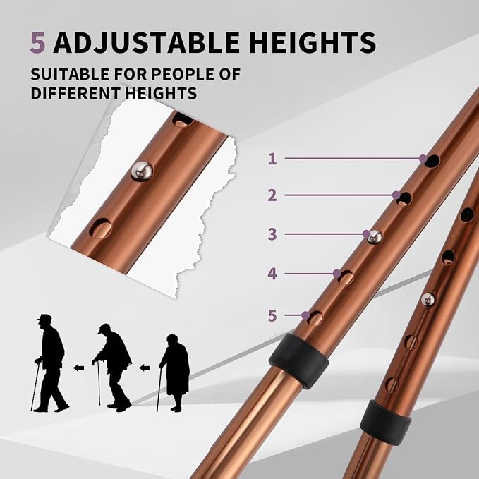 Alloy Folding Cane with Seat, Lightweight Walking Stick Cane with Seat 400lbs Capacity,Adjustable Height (32"-36") & Seat (18"-23"),Portable Cane Seat Chair with Anti-Slip Support for Adults Seniors