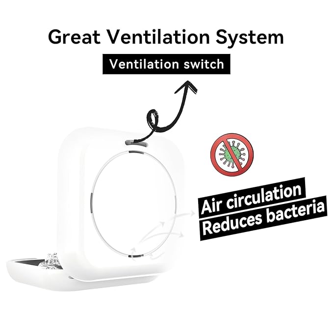 HEMILAB® Retainer Case, Slim Aligner Case with Vent Holes, Compatible with Invisalign, Mouth Guard Case with Mirror, Cute Orthodontic Retainer Case with Retainer Removal Tool and Brush, White