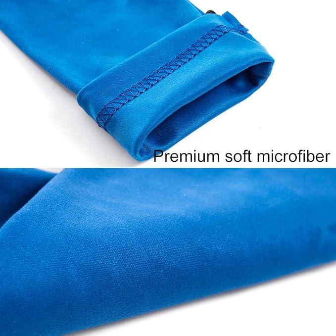 TRIUMPH VISION Glasses Case Soft Eyeglass Case Sunglass Pouch Cloth 3 Pack | Thick Microfiber Pouch Drawstring Pouch Eye Glass Bag Sunglasses Sleeve Storage, Lens Protection Cover,Cleaning Lens Screen