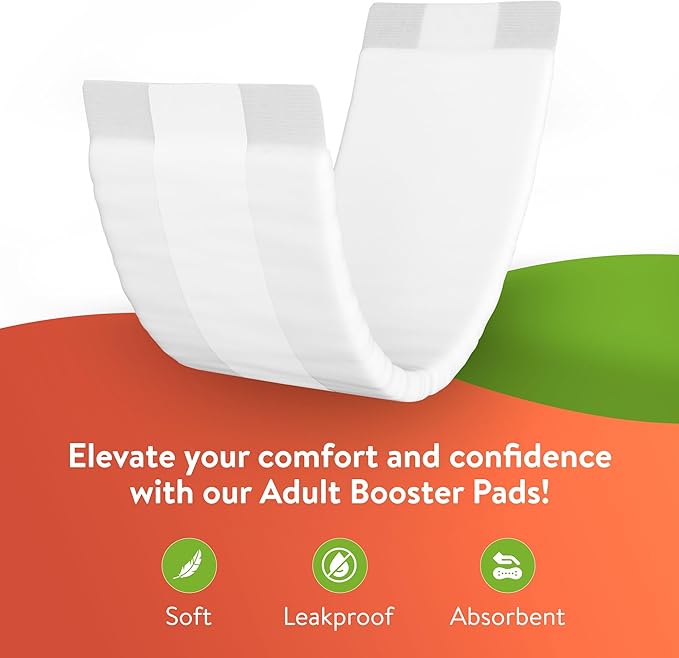 Inspire Incontinence Booster Pads Super Absorbent Extra Long | Pad Liner Women and Men | Inserts for Adult Diapers 5+ Cups Absorbency 36 Count Money Back Leak Free Guarantee!