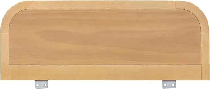 Babyletto Twin/Full Bed Guardrail for Single-Side Use - Removable, Wooden Bed Rail for Toddlers - GREENGUARD Gold Certified Baby Bedside Rail Guard for Safe Sleep - Tools Free Setup - Honey