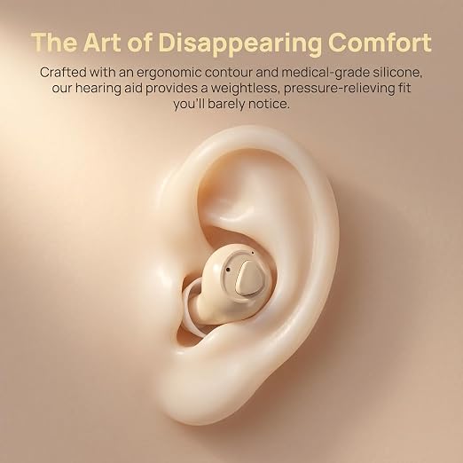 Rechargeable Hearing Aids for Seniors Intelligent Noise Cancellation Not Hearing Amplifiers for Clear Sound 16-Channel Digital Chips Super-Mini Invisible Design Comfort Fit in Ear Canal & 7-Day Ultra Standby