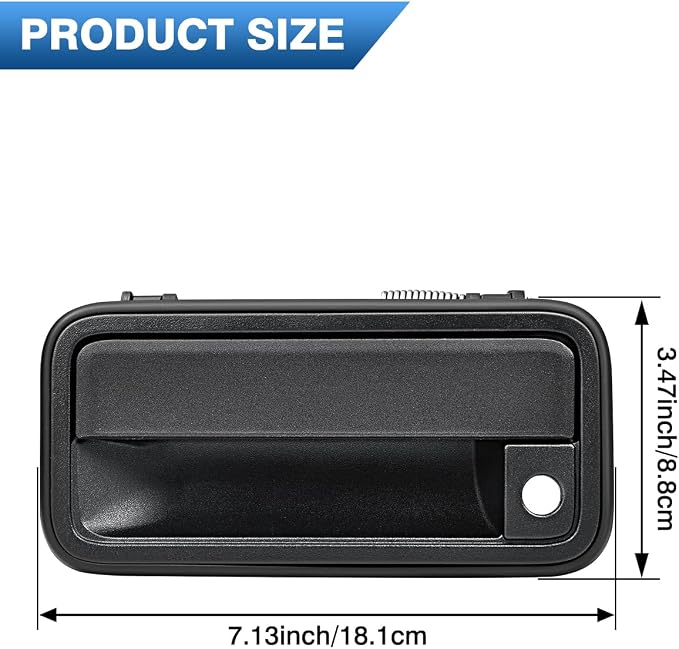 TOP-MAX All Metal Exterior Door Handle Front Replacement for 1995-2000 Chevrolet Chevy Tahoe Suburban C1500 C2500 C3500 K1500 K2500 K3500 GMC Yukon Replaces OE 15742229 15742230