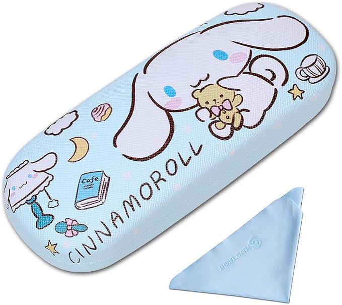 PERFECTSIGHT Hard Shell Eyeglasses Case, Kawaii Protective Glasses Case for Kids, Cute Eyeglass Case for Women Men Girls