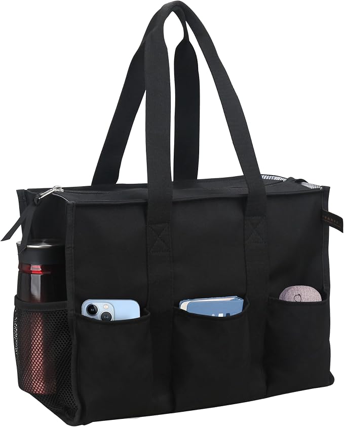 ABAMERICA Nurse Bags for Work Nursing Bag Multiple Pockets Waterproof Organizing Zip Top Clinical Bag for Nursing Students