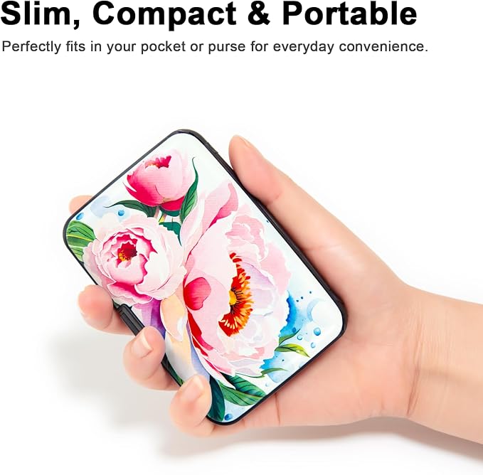 Credit Card Holder Small RFID Blocking Wallet Business Metal Slim Mini Aluminum Hard Case for Women Men