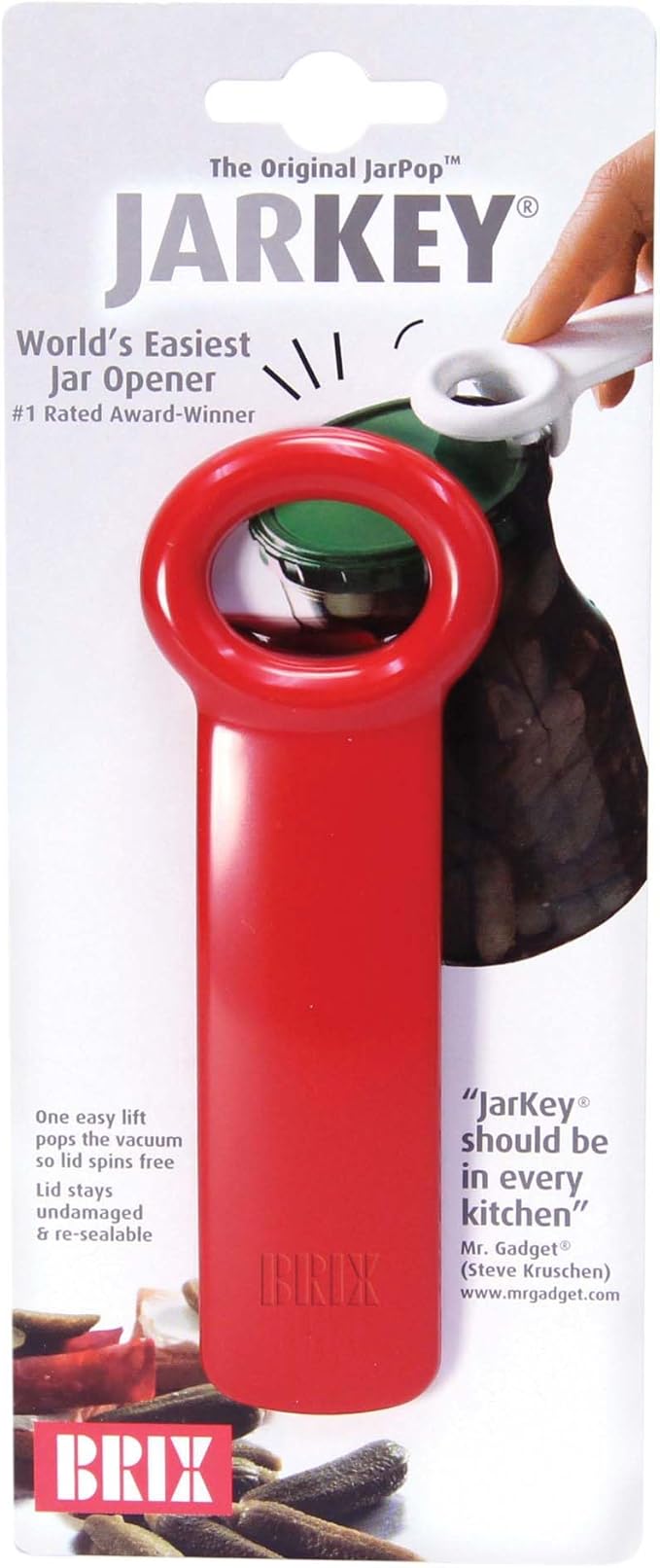 Brix Original Easy Jar Key Opener, 5.62-Inch, Colors may vary