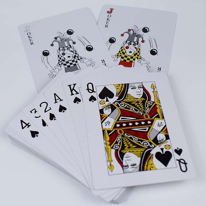 SUUJI Large Playing Cards Jumbo Deck, 5x7 Inch Giant Poker Super Big Game Card Set Oversized Bridge Playing Cards Huge Magic Poker for Family Party Fun