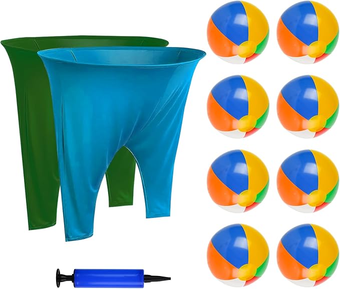 Granny Pants Yard Game, Granny Pants with Bouncy Balls & Pump, Giant Pants Outdoor Game & Big Pants Ball Catch Game, Granny Pants Game for Kids & Adults, Perfect for Family Reunion Games