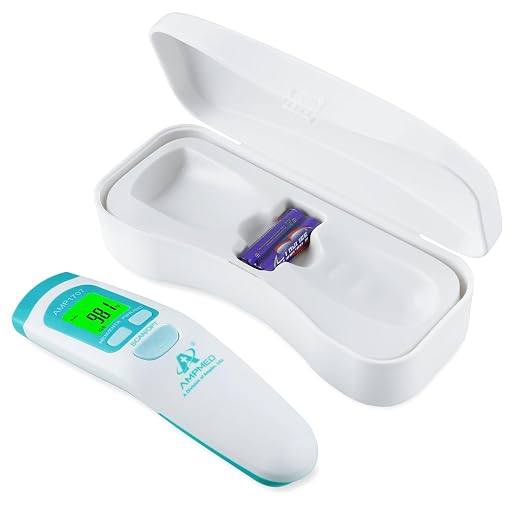 Non-Contact Medical Grade Forehead Thermometer, White | For Adults, Kids, Baby, Touchless Infrared, 1-Sec Reading, Fever Alarm