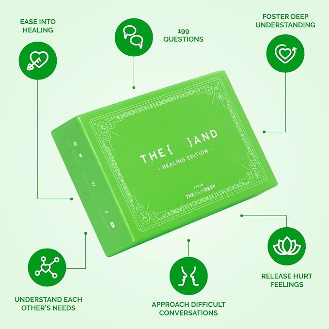{THE AND} Healing Edition - 199 Question Cards to Heal Strained Relationships - Reconnect by Understanding & Releasing Hurt Feelings - Couple Card Game to Have Difficult Conversations By The Skin Deep
