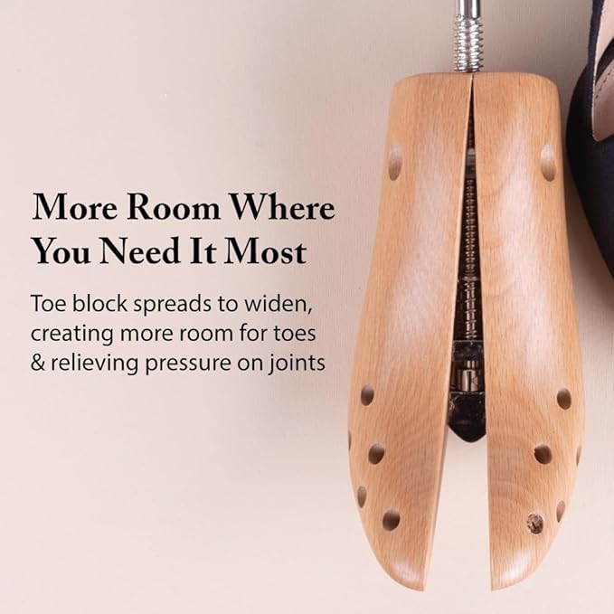 FootFitter Premium Women’s High Heel Stretcher for 3” to 6” Pumps, Stretches & Widens Tight Shoes, Pumps & Stilettos One-Way Expander - Medium (US 6.5-8)