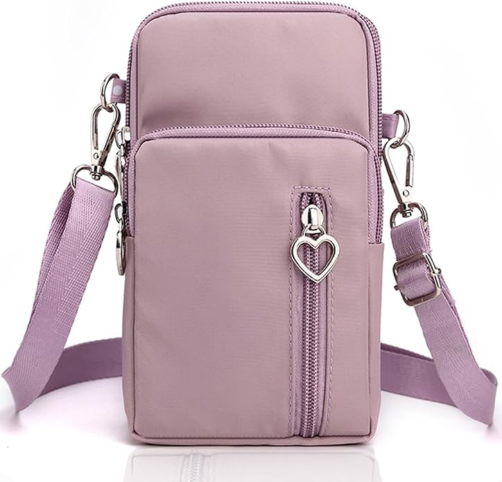 Small Crossbody Bag for Women - Mini Phone Purses with Crossbody Strap and Wallet - Nylon Arm Bag