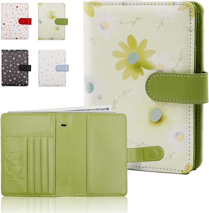 Melsbrinna Rfid Passport Holder for Travel women/Men, Cute Passport Wallet Rfid Blocking Card Slots, Rfid Passport Cover/CaseTravel Wallet, Passport Book Holder (1, floral green)