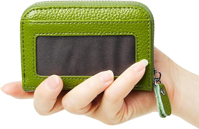 Women's RFID Blocking 12 Slots Credit Card Holder Leather Accordion Wallet