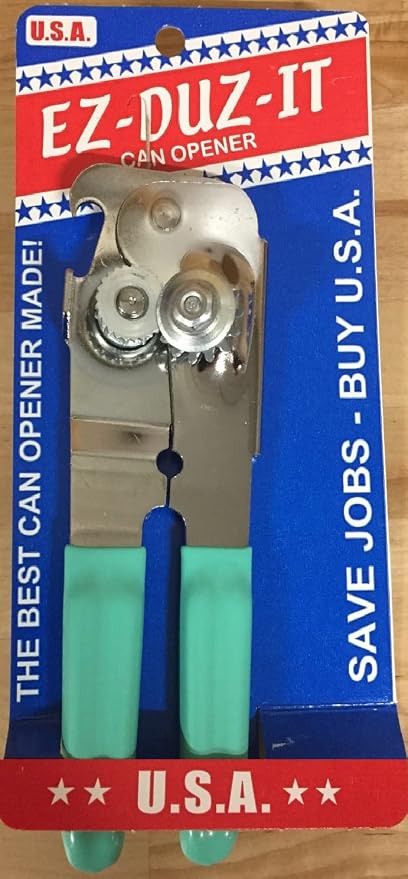 EZ-DUZ-IT Deluxe Can Opener (Turquoise)
