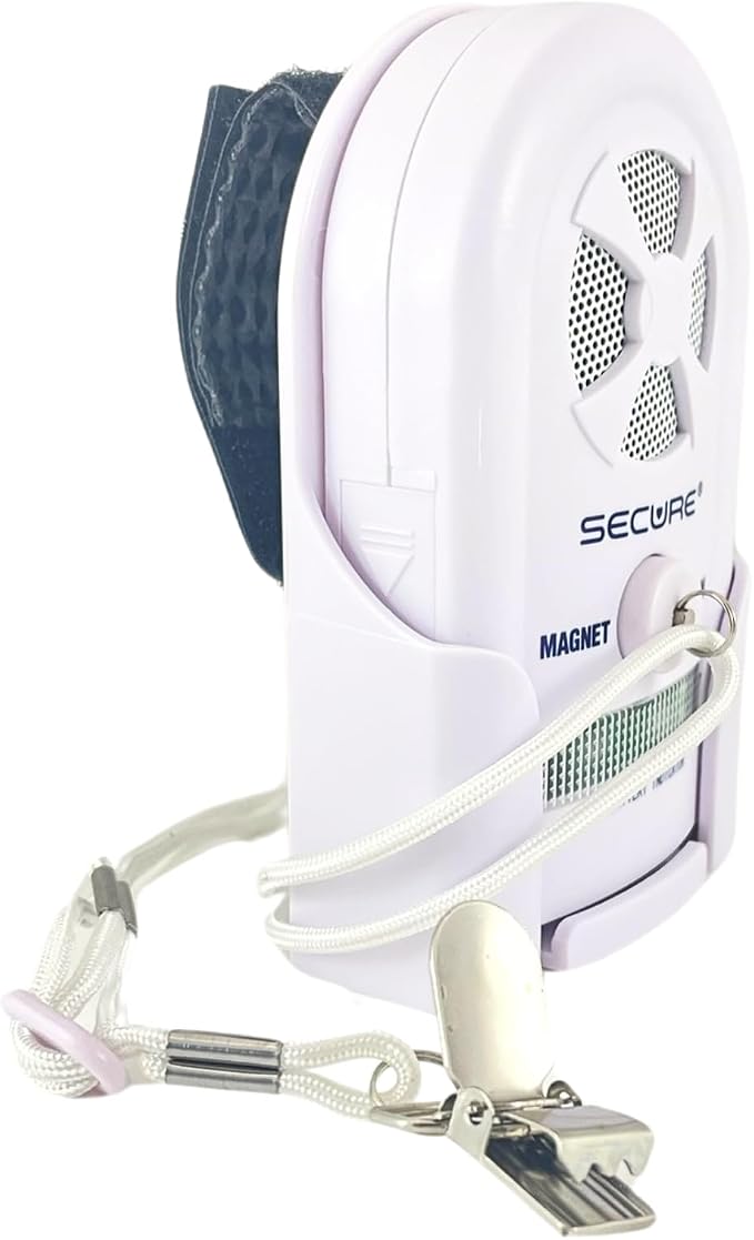 Secure Safety Solutions MAG-3 Magnet Pull Cord Chair & Bed Exit Alarm | Fall Prevention for Dementia Patients, Elderly Adults, Wheelchair Monitor, Caregiver Alert System, Motion Sensor