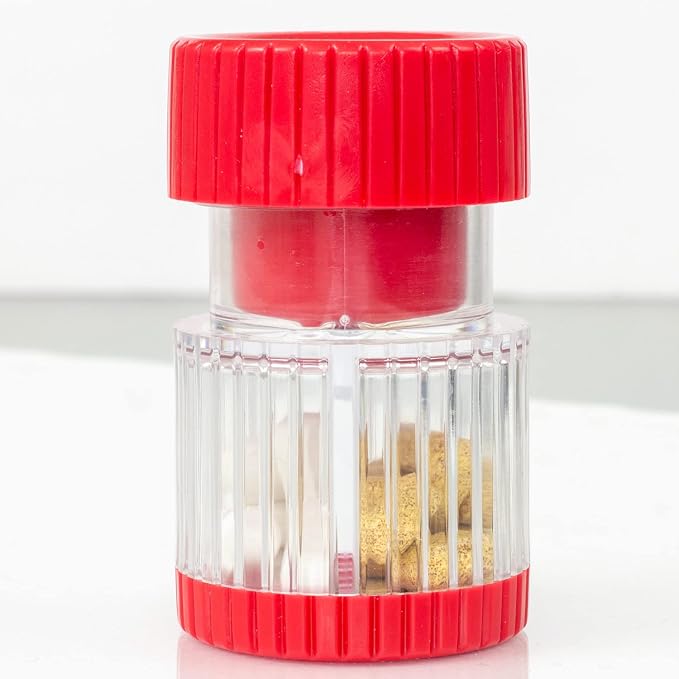 HealthSmart Pill Crusher and Grinder, Crushes Vitamins and Tablets, Holds Up to 2 Pills, with Ergonomic Grips, Red (Pack of 2)