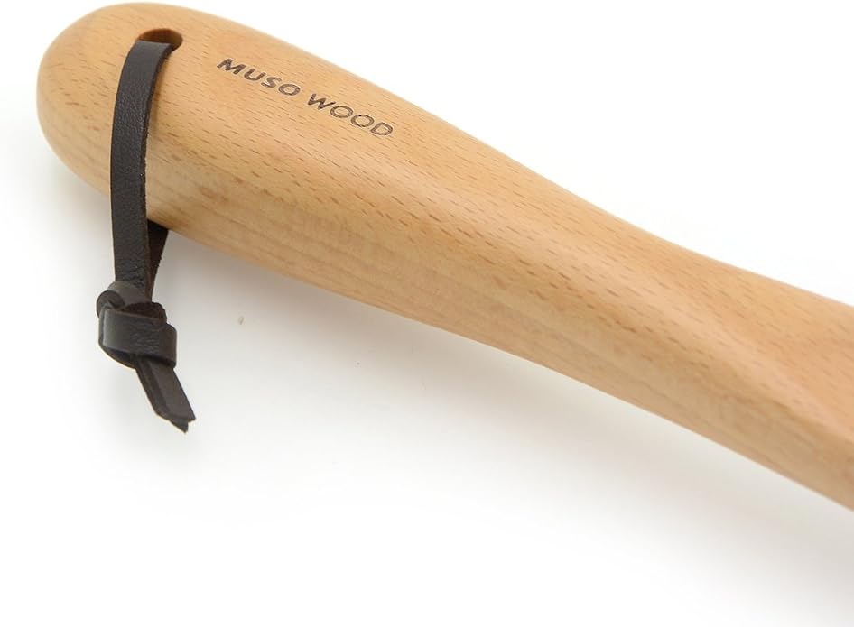 muso wood Shoe Horn Long Handle for Seniors,Wooden Shoehorn for Men, Women, Kids,Pregnancy