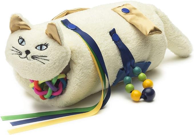 Twiddle Premium Dementia Activities for Seniors - Comforting Alzheimer’s Products for Elderly - Engaging Sensory Items for Adults (Cream Cat)