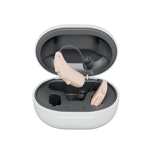 Audien Hearing ION Wireless Rechargeable OTC Hearing Aid, Premium Comfort Design & Nearly Invisible