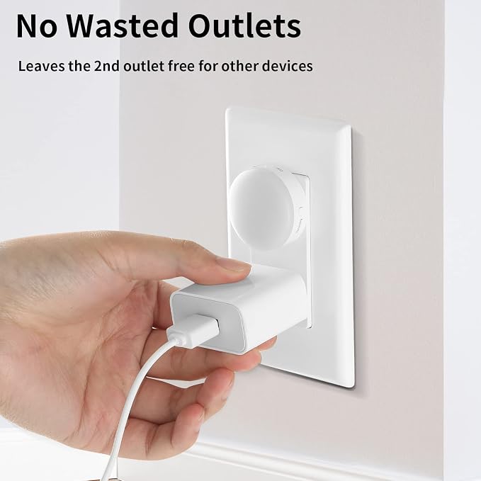 Mini Plug in Night Light, Dusk to Dawn Sensor, 4-Color, LED Toilet Night Lights, Dimmable Color Changing, for Kids Breastfeeding, Sleep Aid, Bedroom, Nursery, Hallway, 6Pack