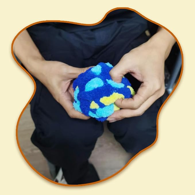 Fidget Ball for Alzheimer Dementia Patients Therapy and Anxiety Relief Sensory Tool for Squeezeable Fidget Ball for Alzheimer's Dementia Autism ADHD Bouncy Ball for Skin Pickers and Special Needs