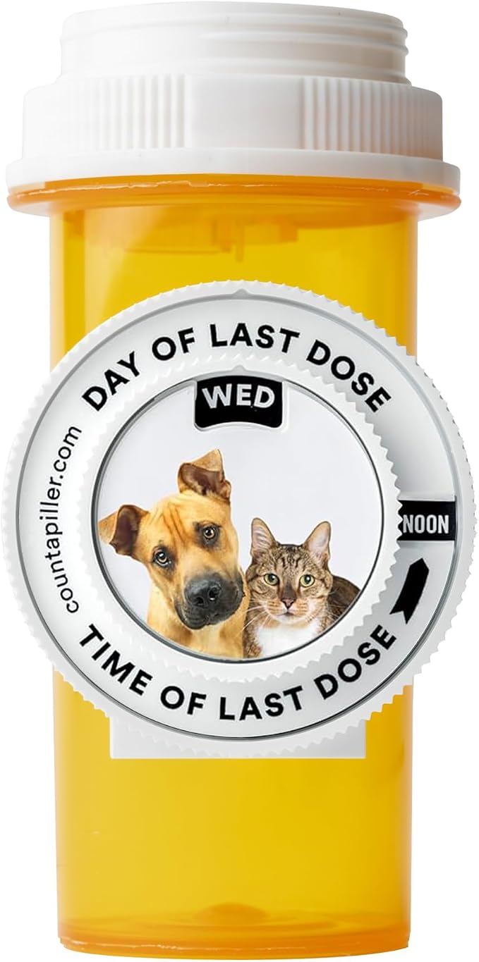 Track, Remind, & Organize Pills. Medication Compliance. Optimize Your Dosage & Stay On Top of Prescriptions AM/PM - Daily & Hourly (Pets) Pill Medication Organizer Tracker
