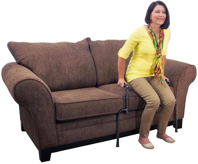 Able Life Universal Stand Assist, Chair Lift-Assist for Elderly, Grab Bar Standing Aid for Seniors, Daily Living Mobility Aid, Brown