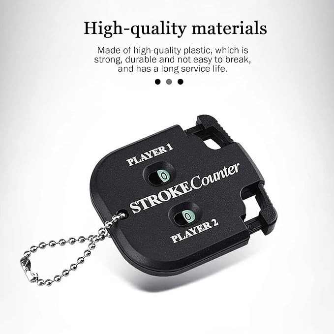 Medsuo 2pcs Golf Score Indicator 2 Player Stroke Counter Clicker Portable Golf Handy Count Shot for Different Kinds of Competitions and Games