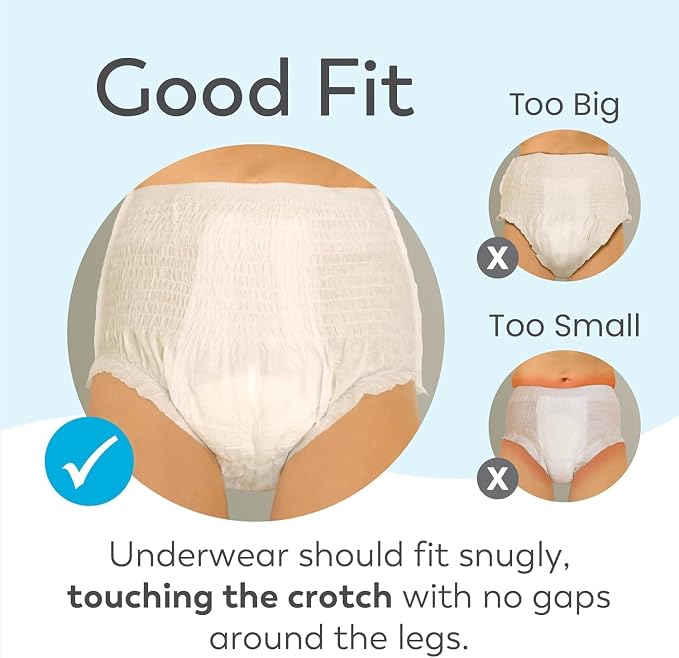 Swimmates Disposable Adult Swim Diapers, Pull-Up Under Swimwear with Tear-Away Side Seams, Unisex, Large (44"-54" Waist) 18 Count Bag